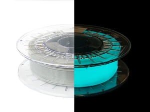 PLA GLOW IN THE DARK: blue (1,75mm/0,5 kg)  