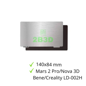 Elastyczna nakładka (Flexplate) 140x84 mm (Mars 2 Pro/Nova3d Bene/Creality) 