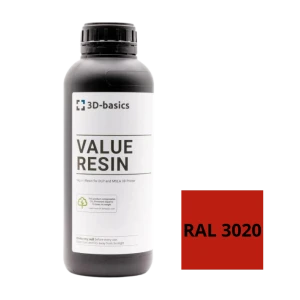 Żywica 3D Basics: traffic red (RAL 3020) 1 kg